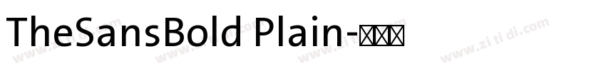 TheSansBold Plain字体转换